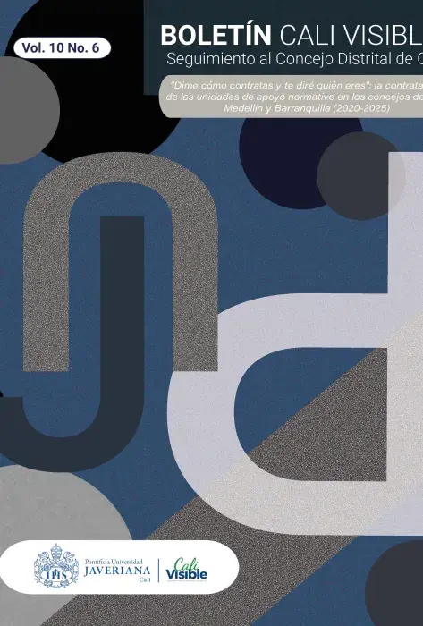 Boletín Cali Visible Vol.10 No.6 - "Dime cómo contratas y te diré quién eres"